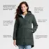 Women's Sherpa Fleece Quilted Mixed Media Parka, alternative image