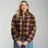 Women's Print Boucle Fleece Jacket, alternative image