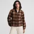 Women's Print Boucle Fleece Jacket, Front