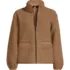 Women's Plus Size Boucle Fleece Jacket, Front