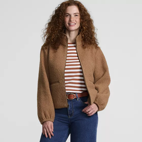 Women's Boucle Fleece Jacket - primary