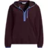 Women's Plus Size Anyweather RainDefense Hooded Half Zip Fleece Pullover, Front