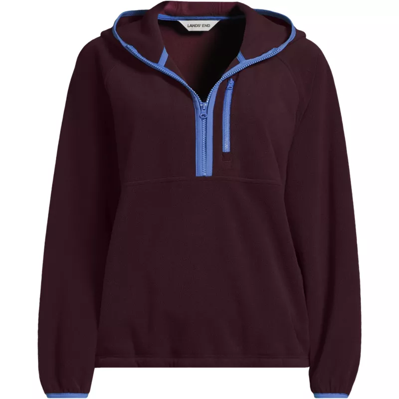 Women's Anyweather RainDefense Hooded Half Zip Fleece Pullover, Front