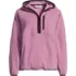 Women's Plus Size Anyweather RainDefense Hooded Half Zip Fleece Pullover, Front
