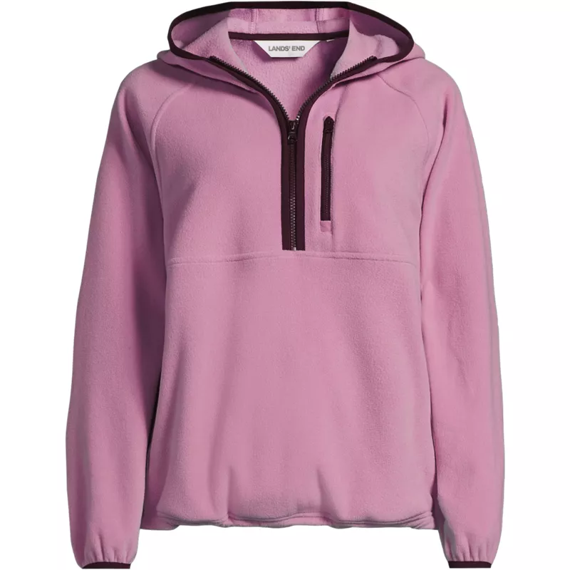 Women's Anyweather RainDefense Hooded Half Zip Fleece Pullover, Front