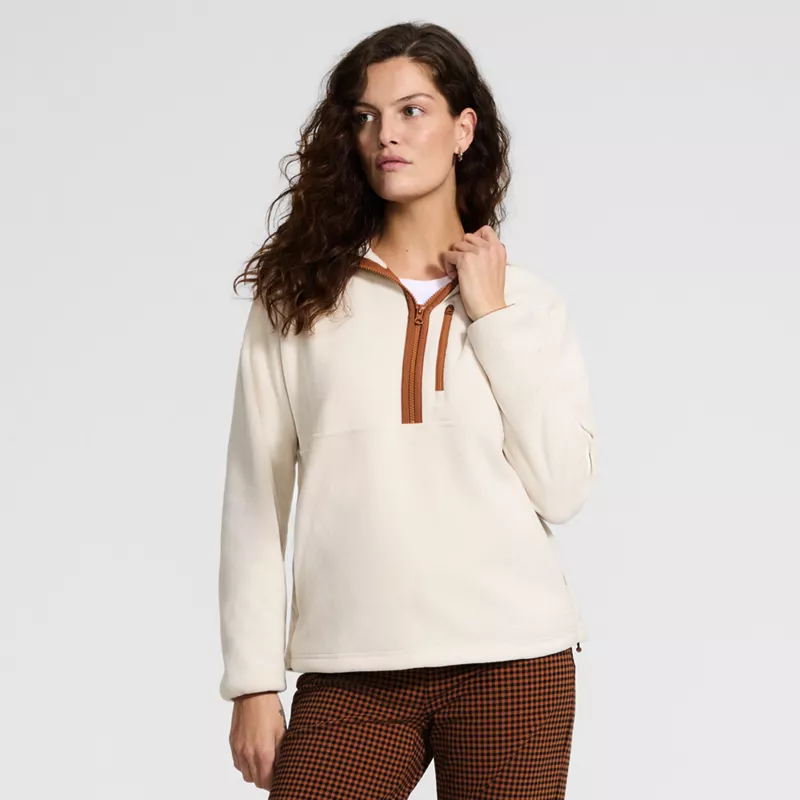 Women's Anyweather RainDefense Hooded Half Zip Fleece Pullover, alternative image