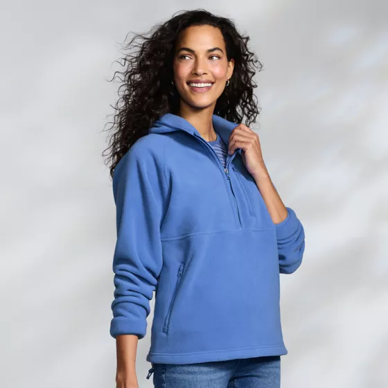 Women's Anyweather RainDefense Hooded Half Zip Fleece Pullover - primary