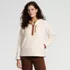 Women's Anyweather RainDefense Hooded Half Zip Fleece Pullover, Front