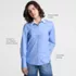 Women's Poplin Removable Collar Shirt, alternative image