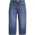 Women's Soft Denim Mid Rise Relaxed Capri Jeans, Front
