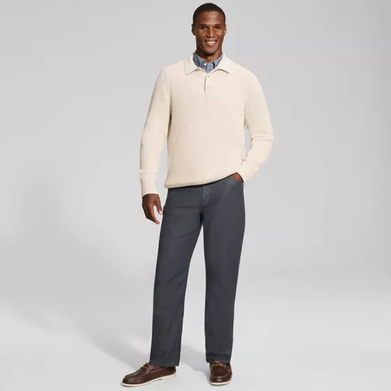 Men's Classic Straight Fit Ultra Comfort 5 Pocket Pant - primary