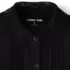 Women's Long Sleeve Lightweight Jersey Button Front Trim Collar Pintuck Blouse, alternative image