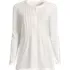 Womens Long Sleeve Lightweight Jersey Pintuck Button Tunic Blouse, Front