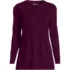 Womens Plus Size Long Sleeve Lightweight Jersey Pintuck Button Tunic Blouse, Front