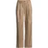 Women's Chino Mid Rise Pleated Relaxed Straight Leg Pants, Front