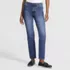 Women's Soft Denim High Rise Straight Leg Ankle Jeans, Front