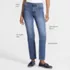 Women's Soft Denim High Rise Straight Leg Ankle Jeans, alternative image