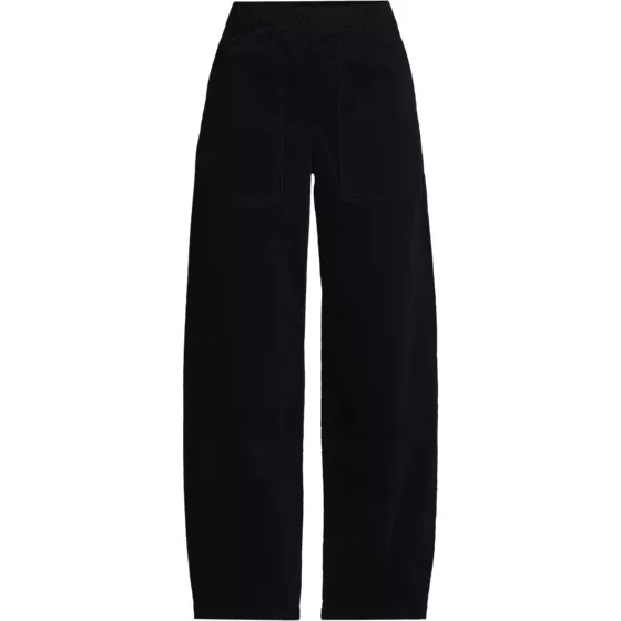 Women's Corduroy High Rise Pull On Utility Barrel Leg Pants - primary