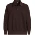 Women's Long Sleeve Serious Sweats Polo Collar Sweatshirt, Front