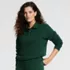Women's Long Sleeve Serious Sweats Polo Collar Sweatshirt, alternative image