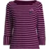 Women's Plus Size 3/4 Mariner Cuff Sleeve Boatneck, Front