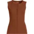Women's Polished Rib Button Front Tank, Front
