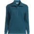 Women's Long Sleeve Waffle Button Up Henley, Front