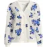 Women's Long Sleeve Waffle V-neck Cardigan, Front