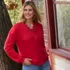 Women's Long Sleeve Waffle V-neck Cardigan, alternative image