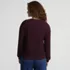 Women's Long Sleeve Waffle V-neck Cardigan, Back