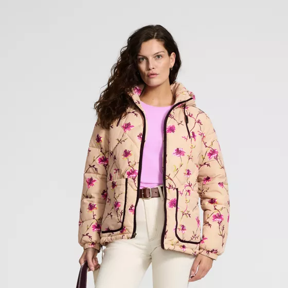 Women's Print FeatherFree Insulated Diamond Quilted Jacket - primary
