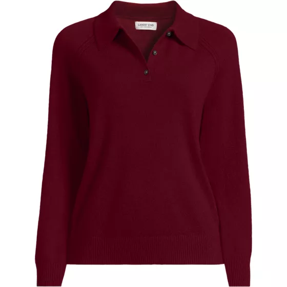 Women's Cashmere Polo Sweater - primary