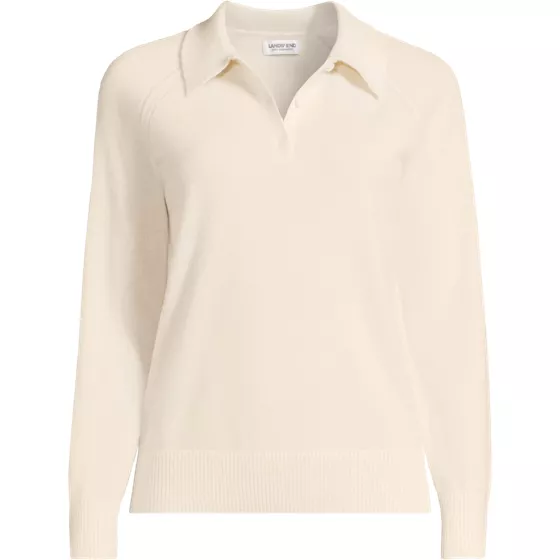 Women's Cashmere Polo Sweater - primary
