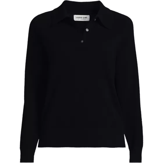 Women's Cashmere Polo Sweater - primary