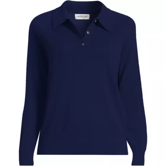 Women's Cashmere Polo Sweater - primary