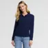 Women's Cashmere Polo Sweater, Front