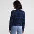 Women's Fine Gauge Cotton Jacquard Blazer Sweater, Back