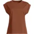 Women's Cap Sleeve Supima Cotton Crew Neck Tee, Front
