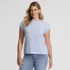 Women's Cap Sleeve Supima Cotton Crew Neck Tee, Front