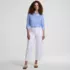 Women's Long Sleeve Supima Cotton Relaxed Button Front Shirt, alternative image