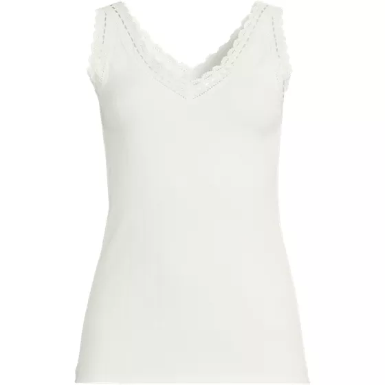 Women's Variegated Micro Rib Lace Trim Cami - primary