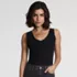 Women's Variegated Micro Rib Lace Trim Cami, alternative image