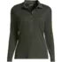 Women's Long Sleeve Micro Rib Woven Collar Polo, Front