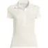 Women's Short Sleeve Micro Rib Woven Collar Polo, Front