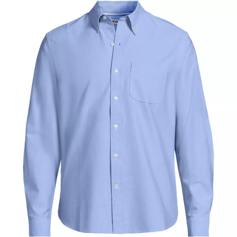 Men's Big Long Sleeve Classic Fit Sail Rigger Oxford Shirt, Front