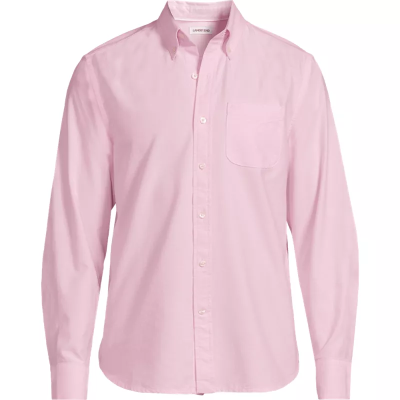 Men's Big Long Sleeve Classic Fit Sail Rigger Oxford Shirt, Front