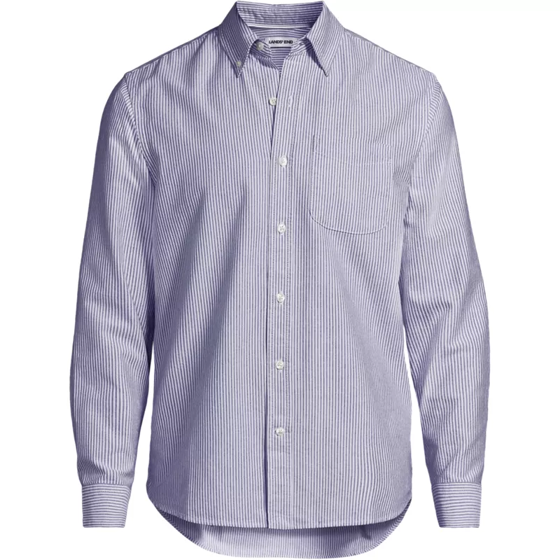 Men's Tall Long Sleeve Classic Fit Sail Rigger Oxford Shirt, Front