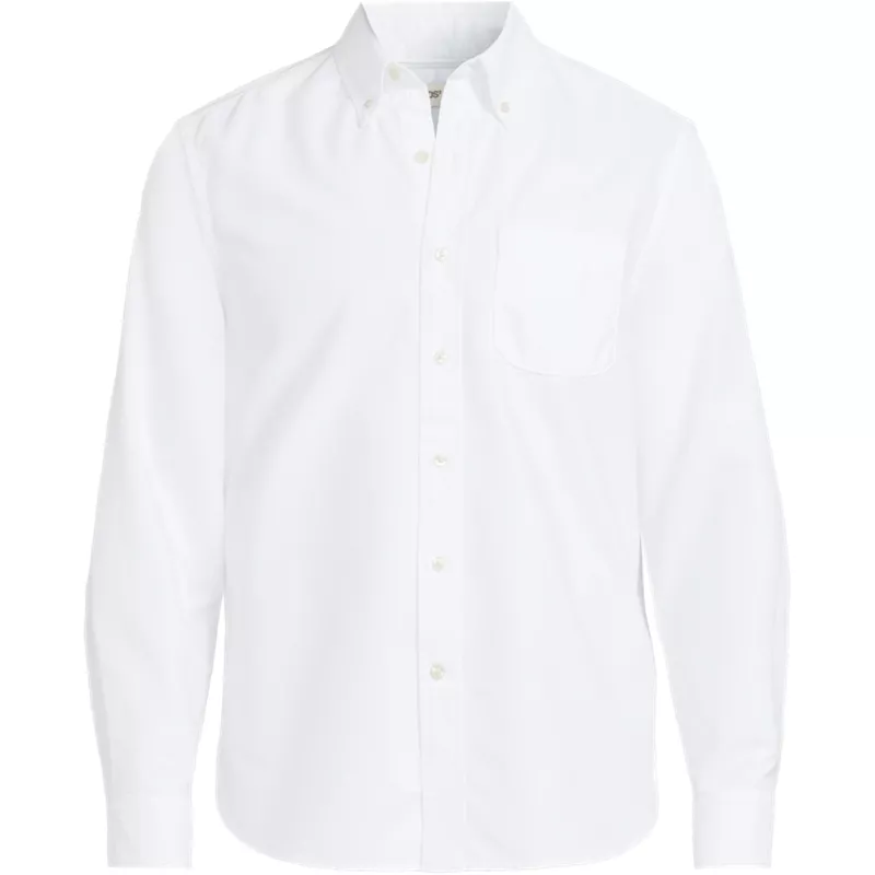 Men's Big Long Sleeve Classic Fit Sail Rigger Oxford Shirt, Front