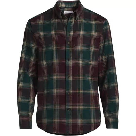 Men's Long Sleeve Tailored Flagship Flannel Shirt - primary