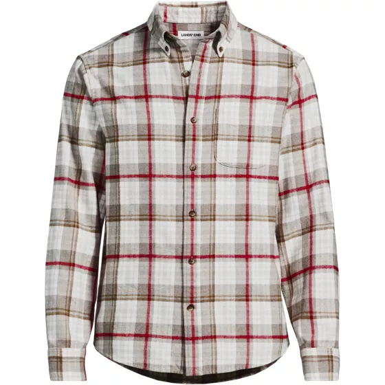 Men's Long Sleeve Classic Fit Flagship Flannel Shirt - primary